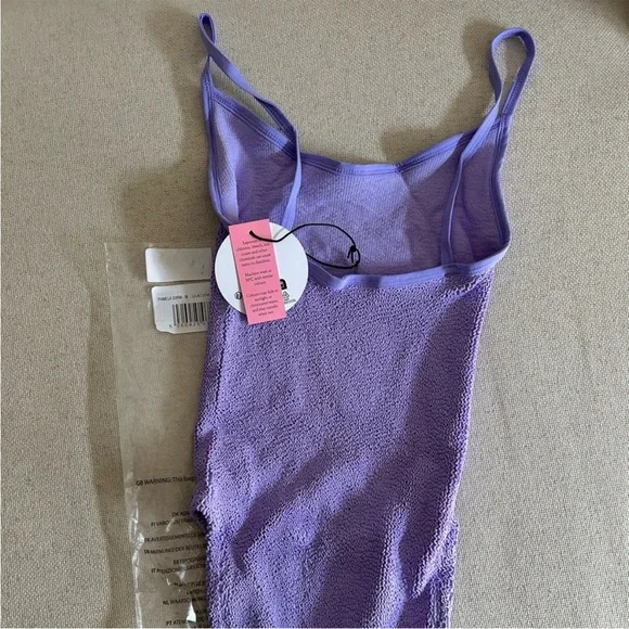 NWT 💟 Hunza G Pamela Bathing suit in lilac - Picture 13 of 15